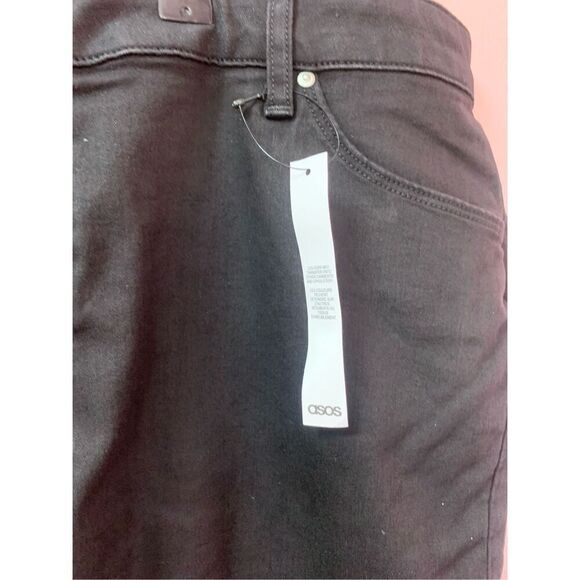 ASOS Design Mens Black Denim Classic Skinny Jeans Size 42x32 NWT - Picture 3 of 11